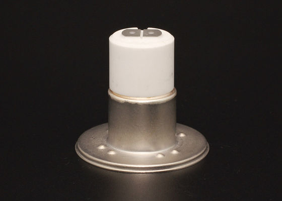 Konektor Porselen Alumina Lapisan Logam Untuk bagian oven mikro Magnetron